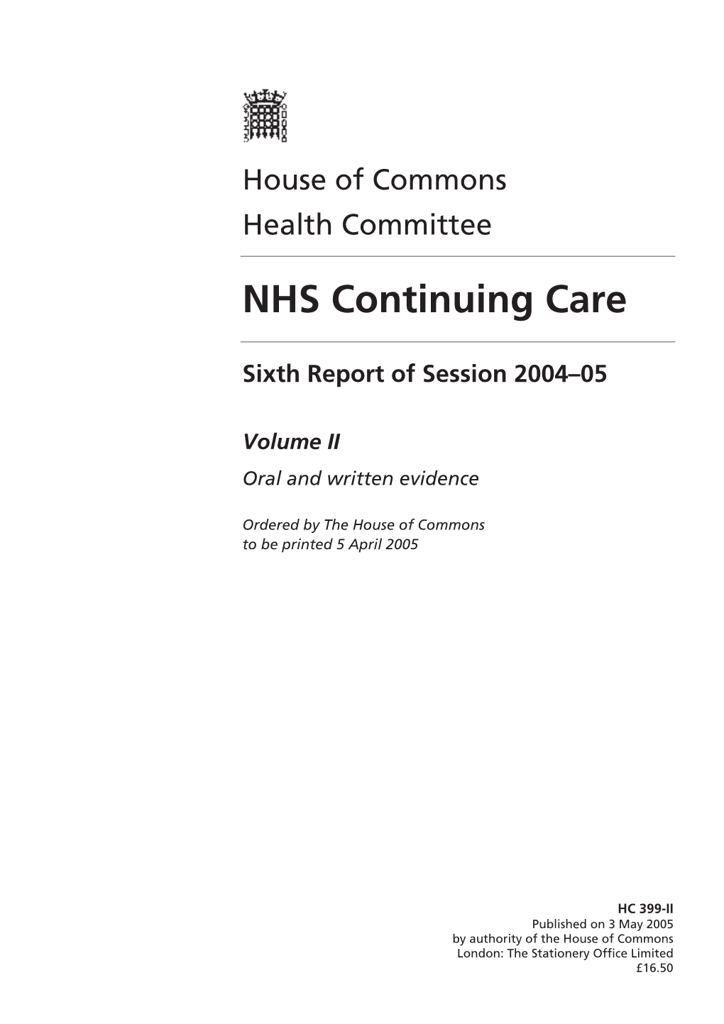 NHS Continuing Care