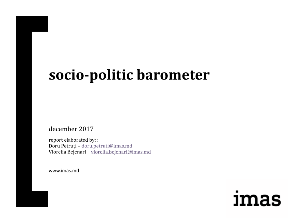 Socio-Politic Barometer December 2017