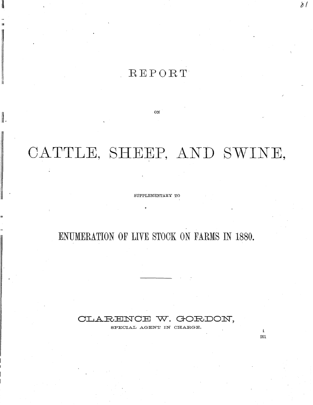 1880 Census: Volume 3. Report on the Productions of Agriculture