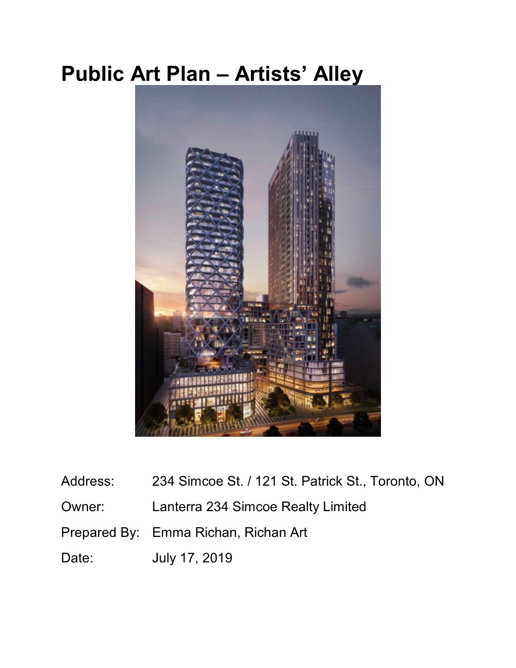 220, 234 Simcoe Street and 121 St. Patrick Street