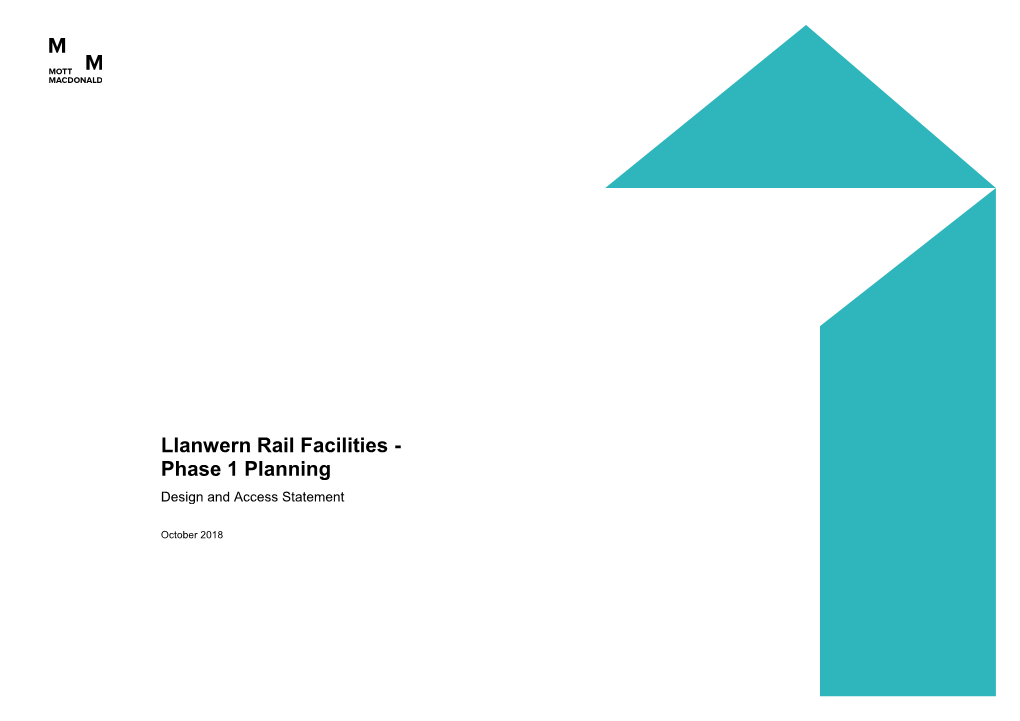 Llanwern Rail Facilities - Phase 1 Planning Design and Access Statement