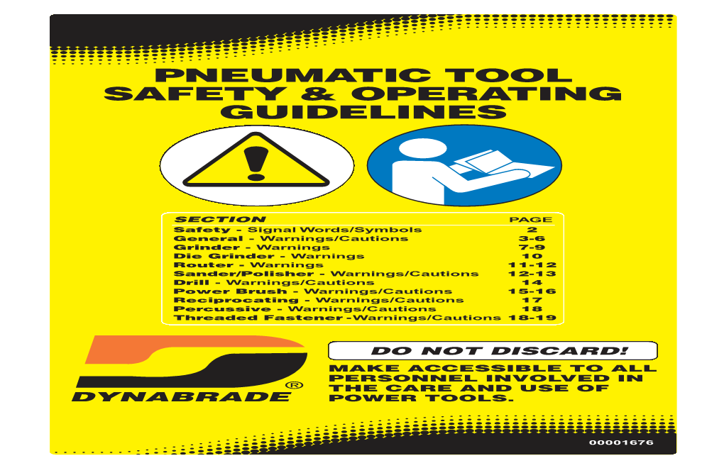 Pneumatic Tool Safety & Operating Guidelines