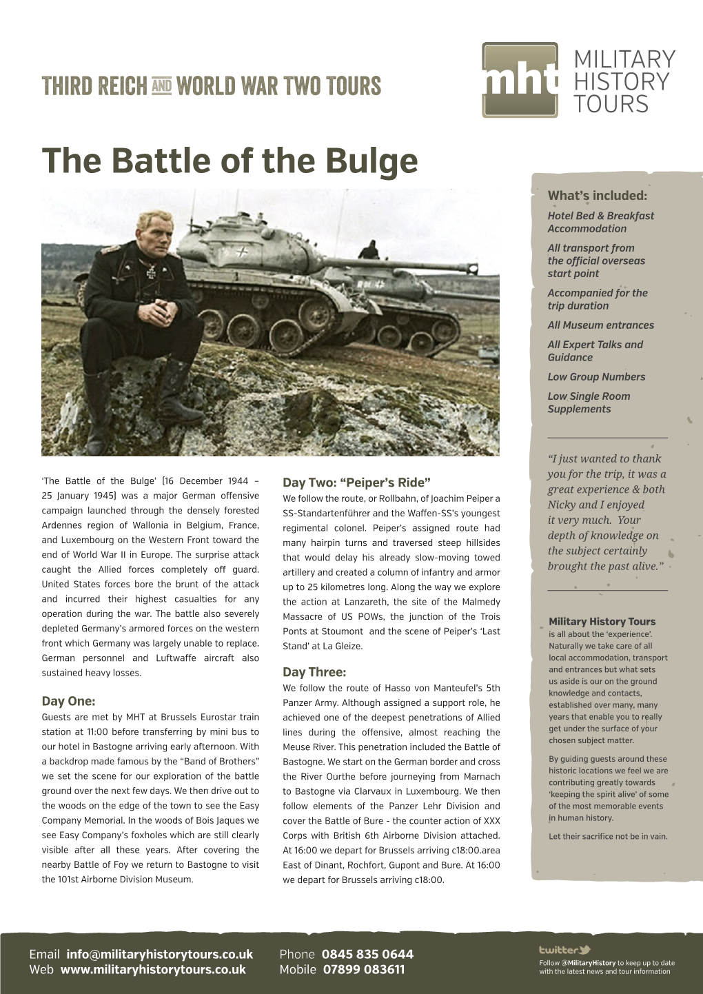 Battle of the Bulge Itinerary