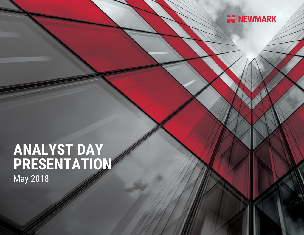 NMRK Analyst Day 2018 Presentation