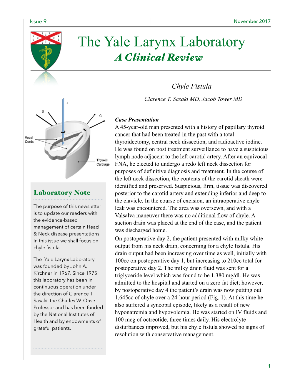 Chyle Fistula Newsletter