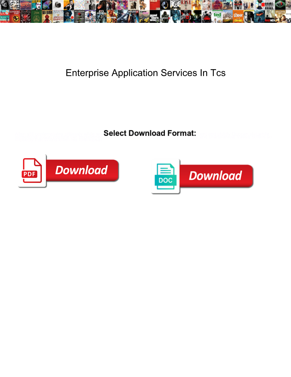 Enterprise Application Services in Tcs
