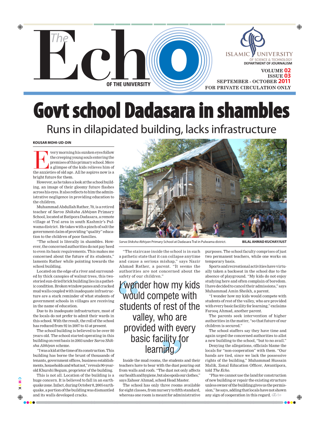 Govt School Dadasara in Shambles Runs in Dilapidated Building, Lacks Infrastructure