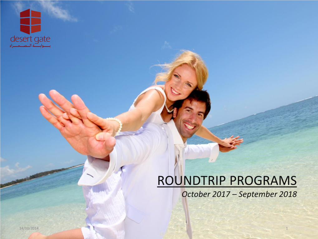 ROUNDTRIP PROGRAMS October 2017 – September 2018