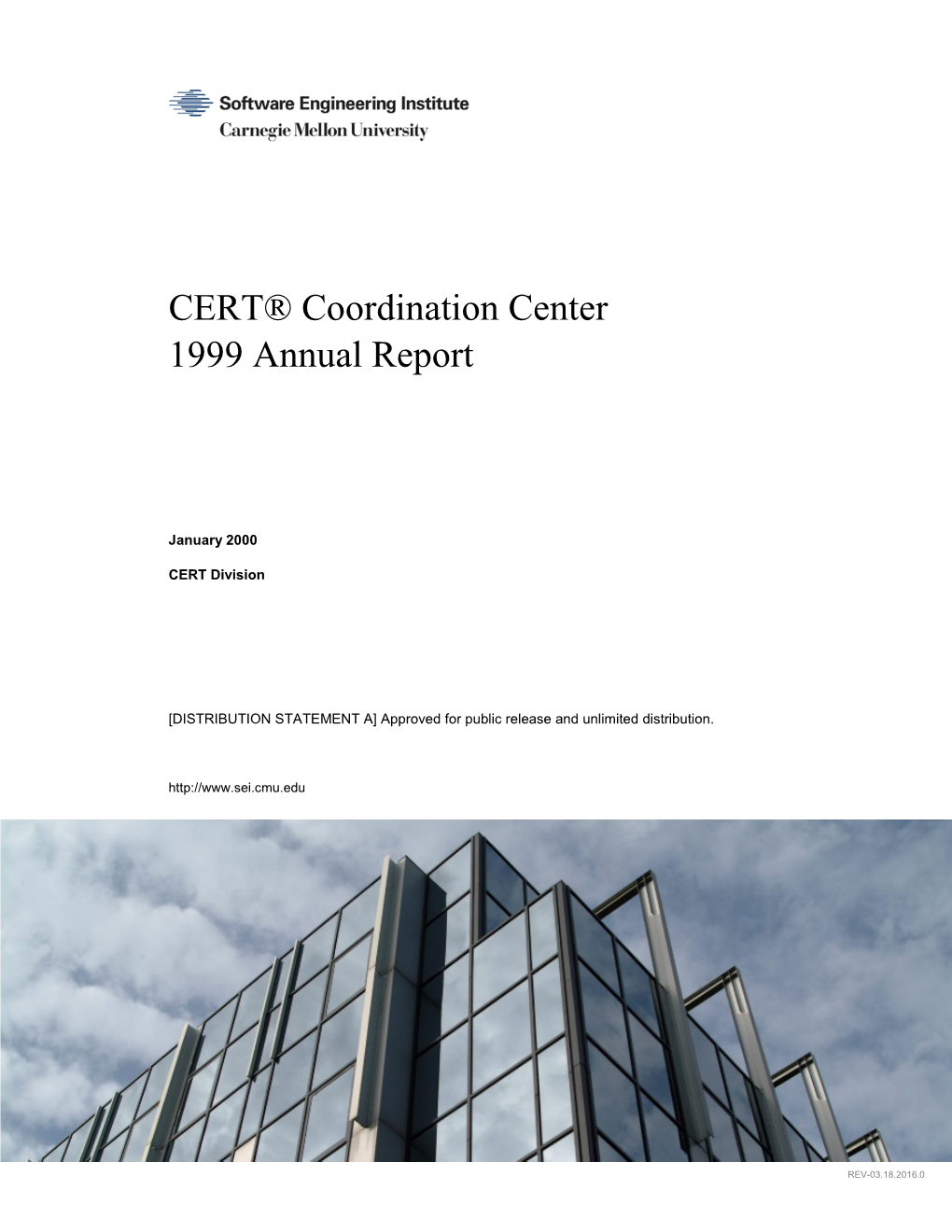 CERT® Coordination Center 1999 Annual Report