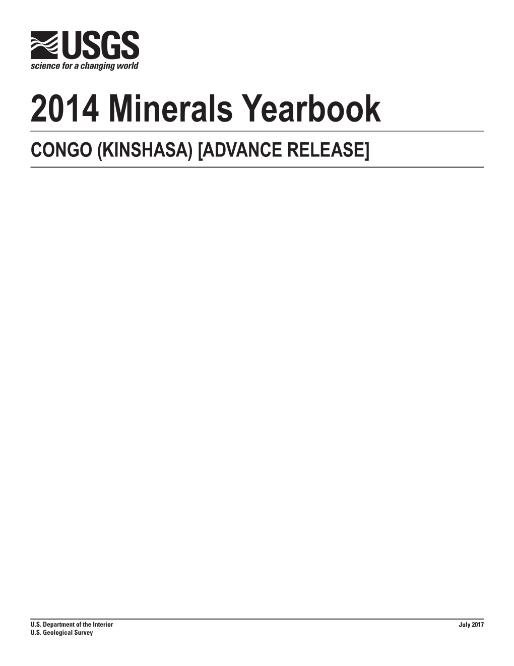 The Mineral Industry of Congo (Kinshasa) in 2014