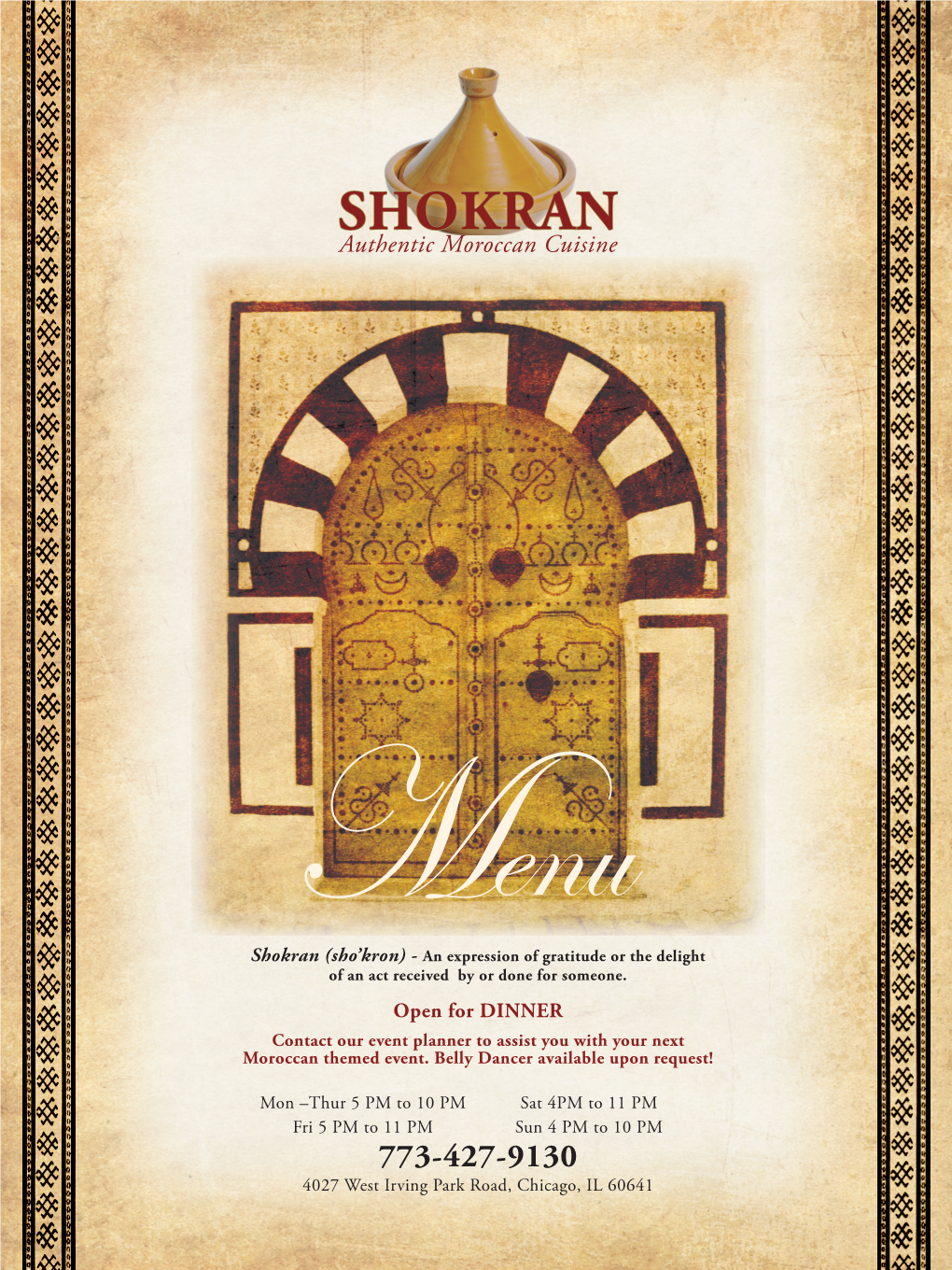 SHOKRAN Authentic Moroccan Cuisine