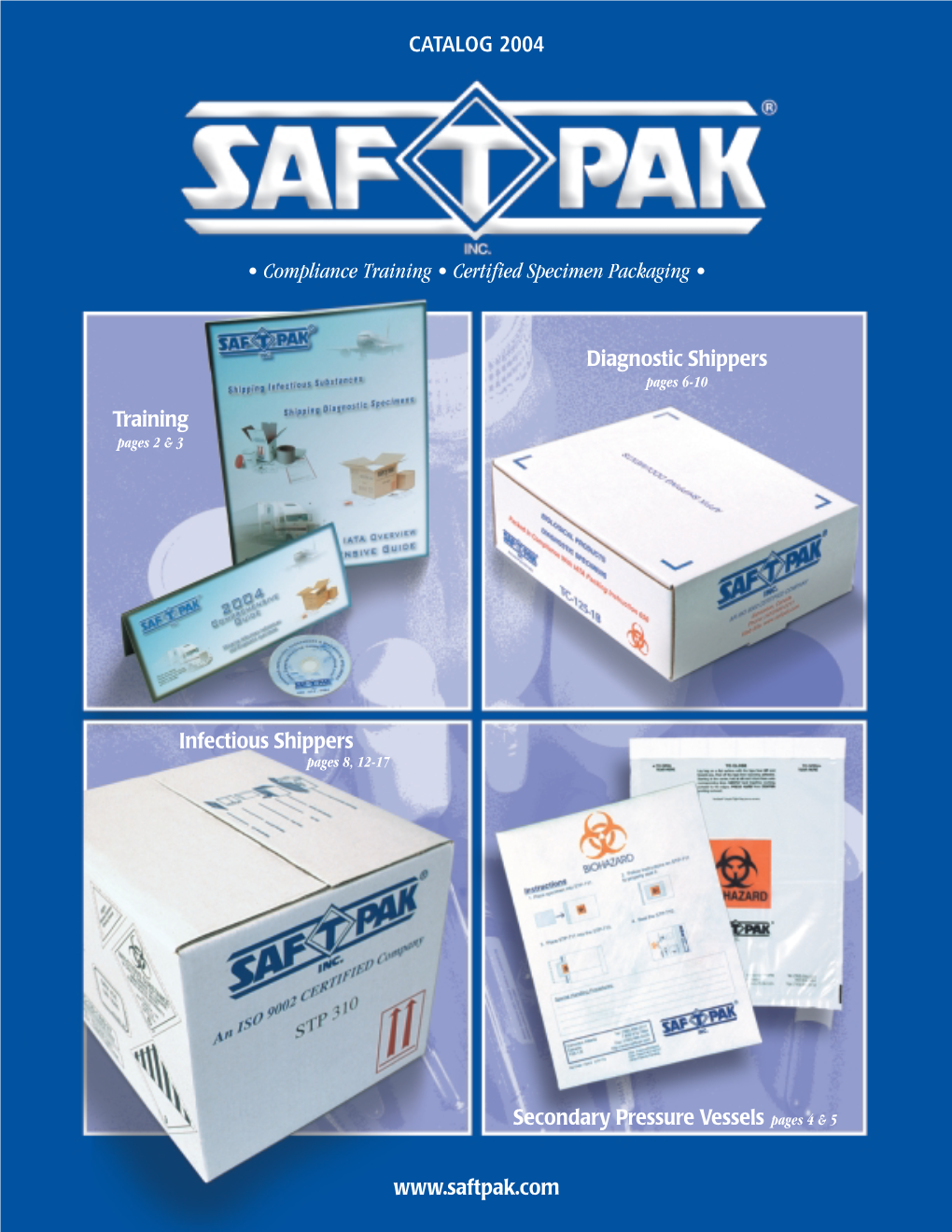 • Compliance Training • Certified Specimen Packaging • CATALOG