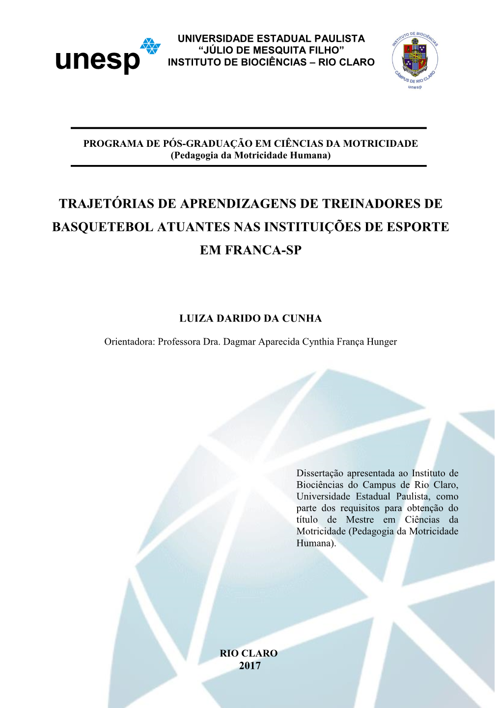 Trajetórias De Aprendizagens De Treinadores De Basquetebol Atuantes Nas Instituições De Esporte