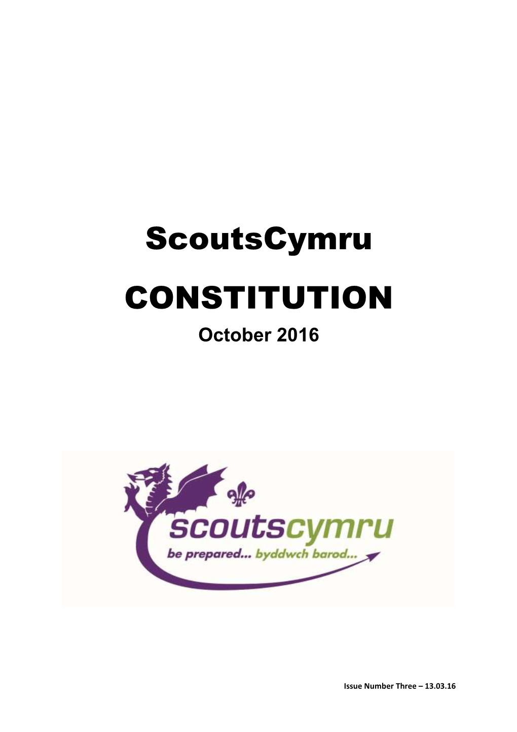 Scoutscymru Constitution - Version History