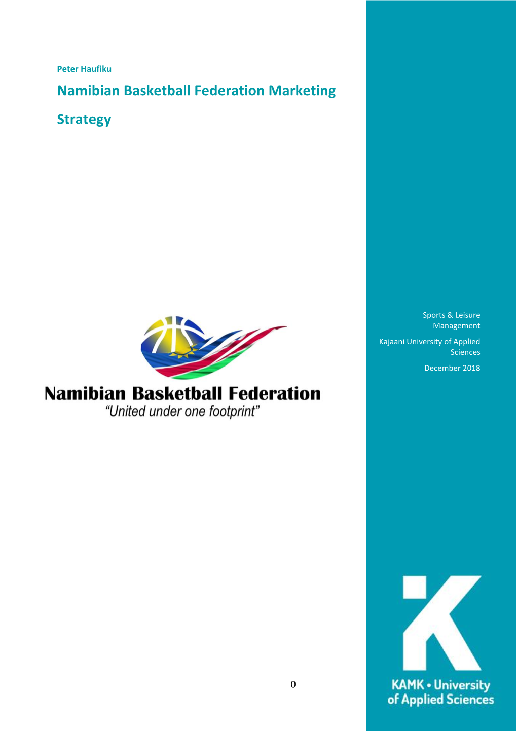 Namibian Basketball Federation Marketing Strategy