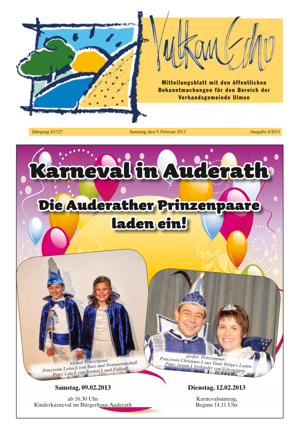 Karneval in Auderath Die Auderather Prinzenpaare Laden Ein!