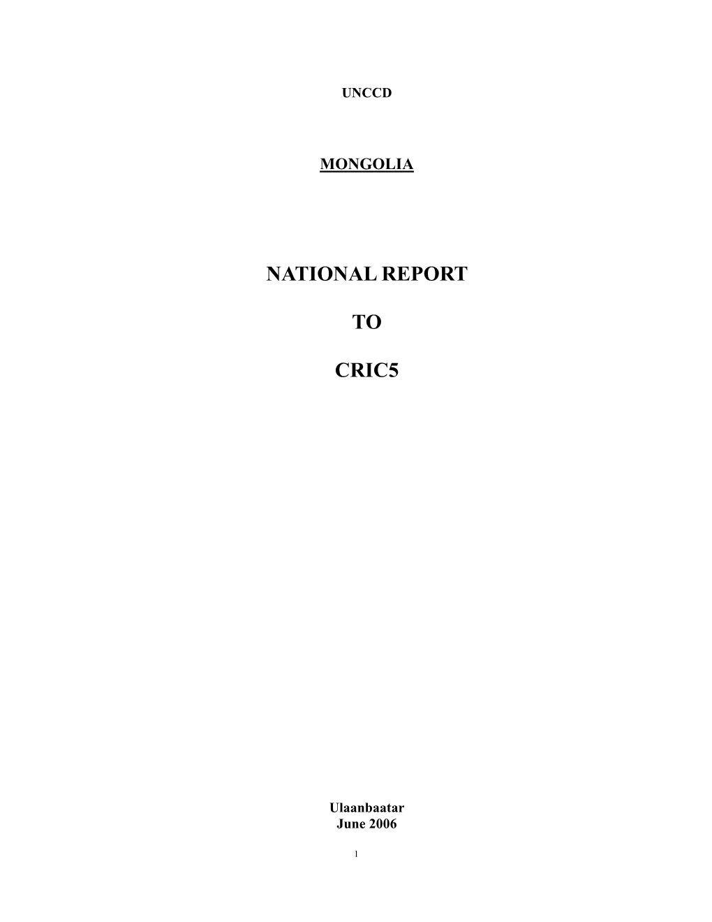 National Report