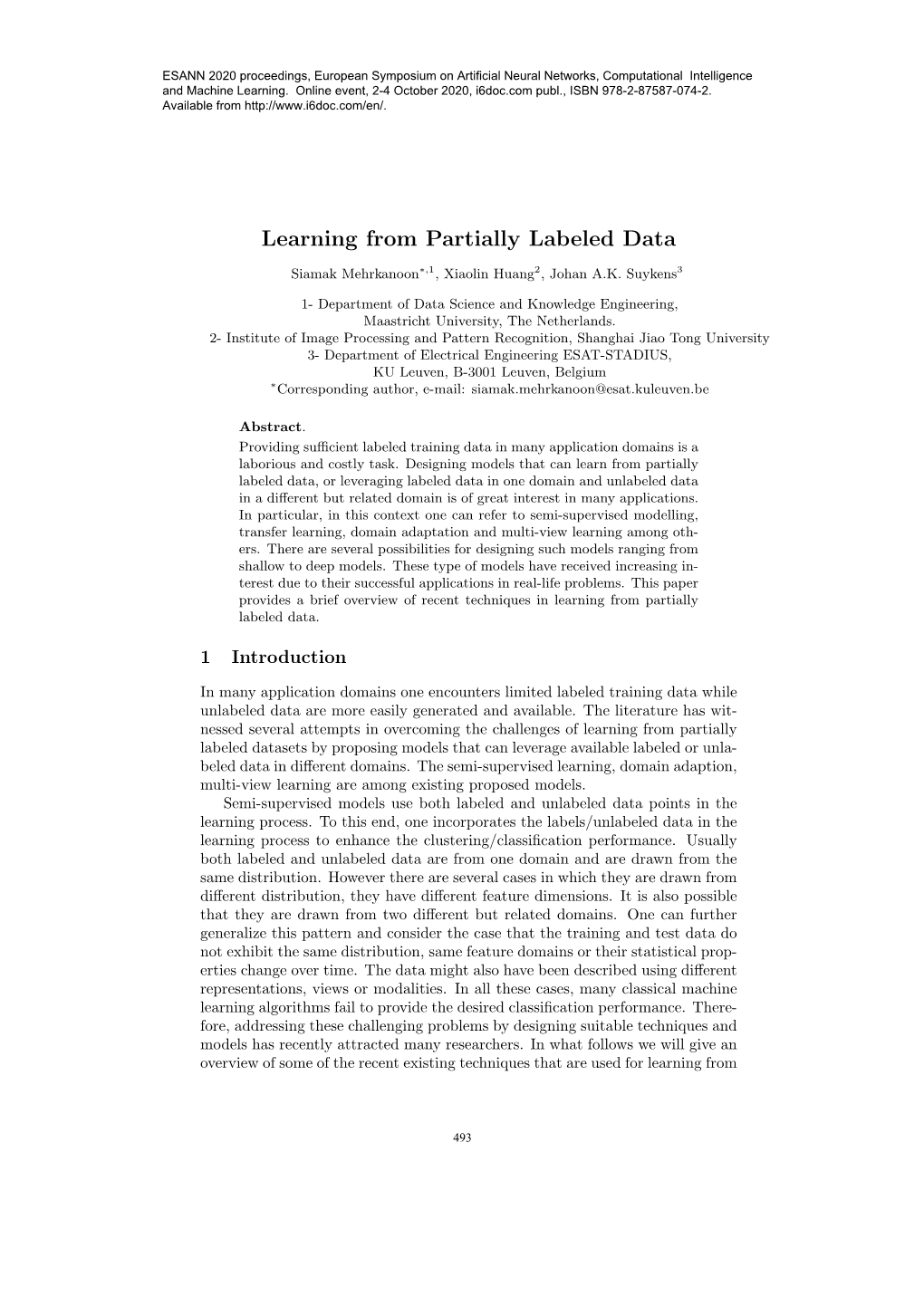 Learning from Partially Labeled Data