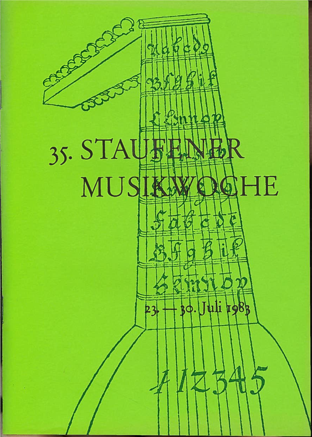 Musikwoche 1983 Programmheft