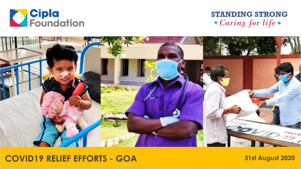 GOA STANDING STRONG Caring for Life