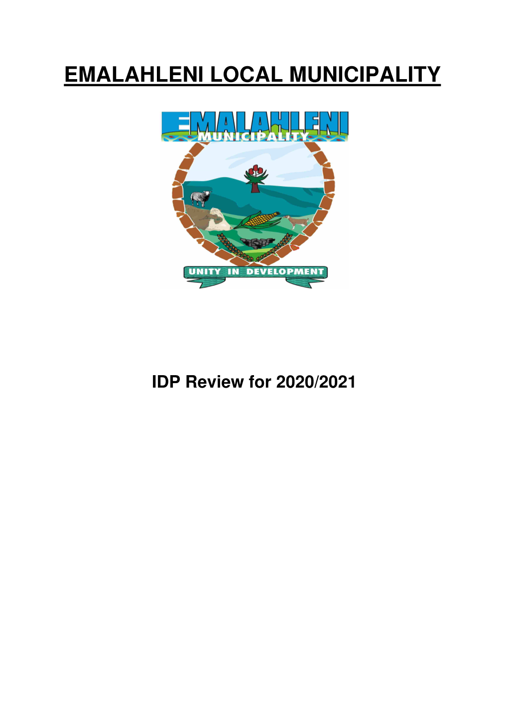 Emalahleni LM IDP Review for 2020-2021