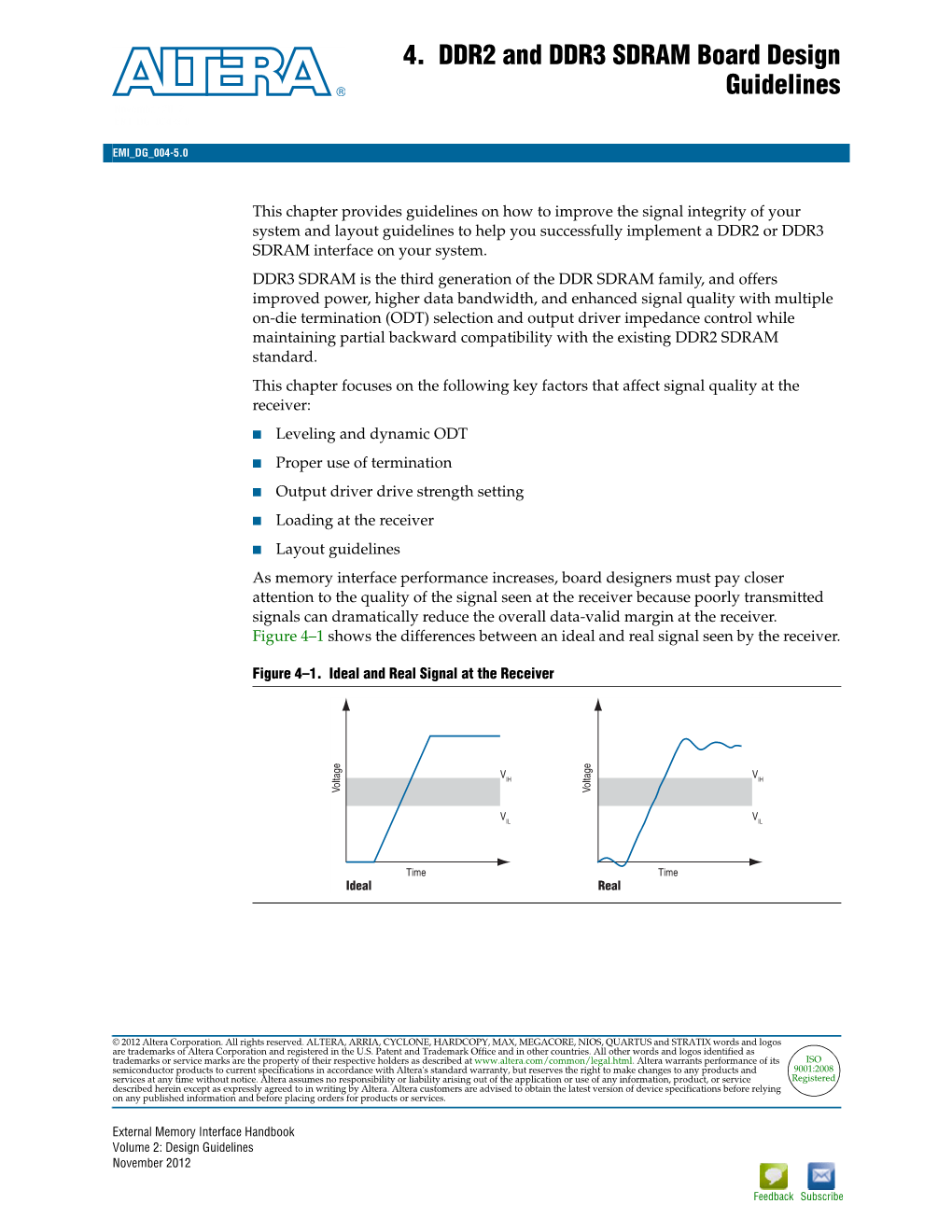 4. DDR2 and DDR3 SDRAM Board Design Guidelines November 2012 EMI DG 004-5.0