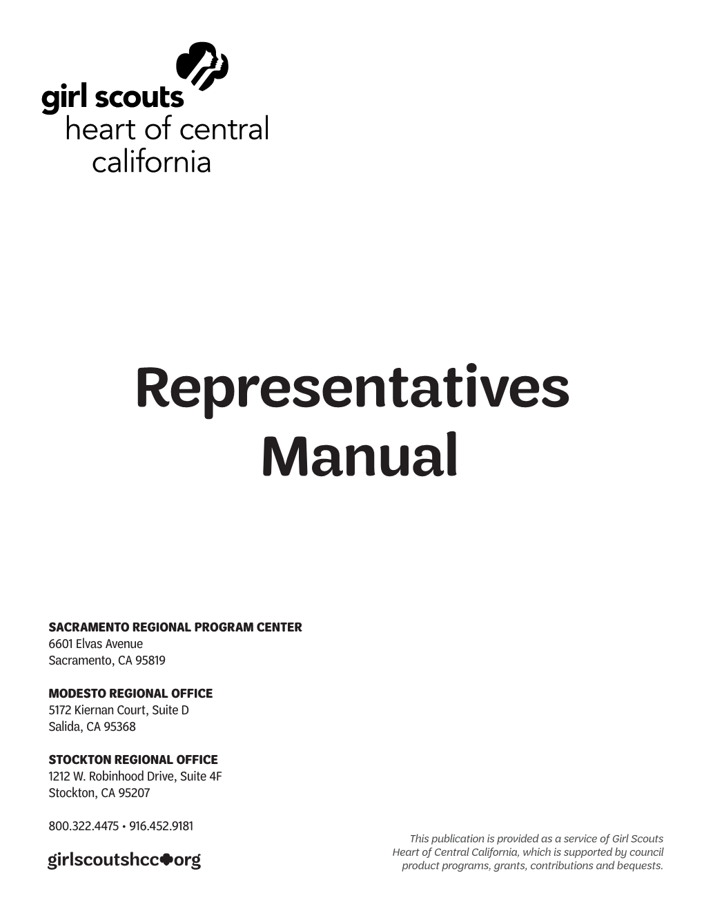 Representatives Manual