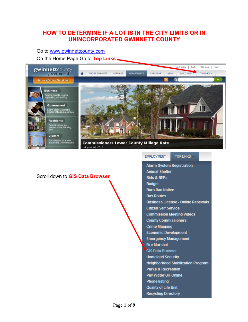 How to Determine If a Lot Is in the City Limits Or in Unincorporated Gwinnett County