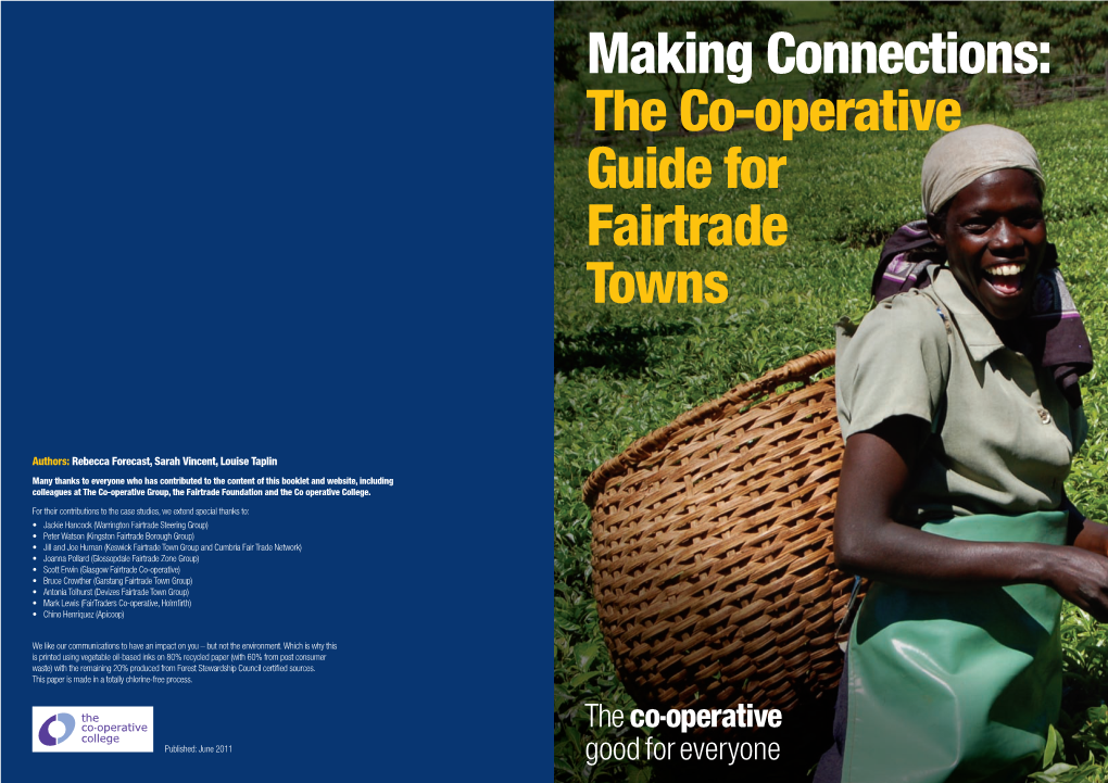 The Co-Operative Guide for Fairtrade Towns