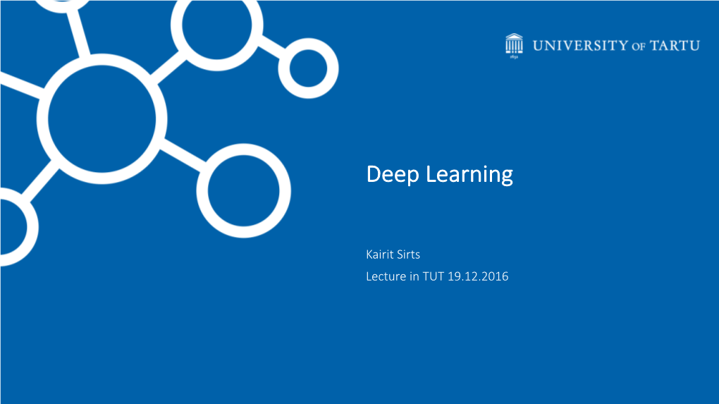 Deep Learning