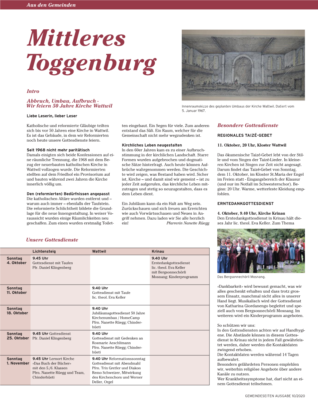 Evangelisch-Reformierte Kirchgemeinde Mittleres Toggenburg