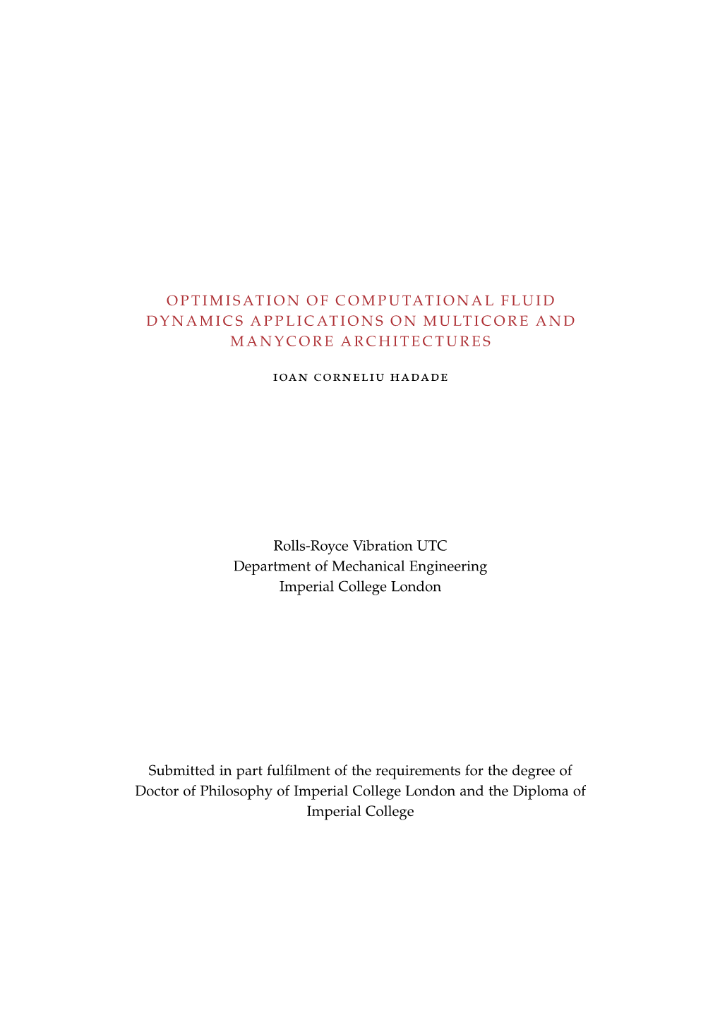 Optimisation of Computational Fluid Dynamics Applications on Multicore