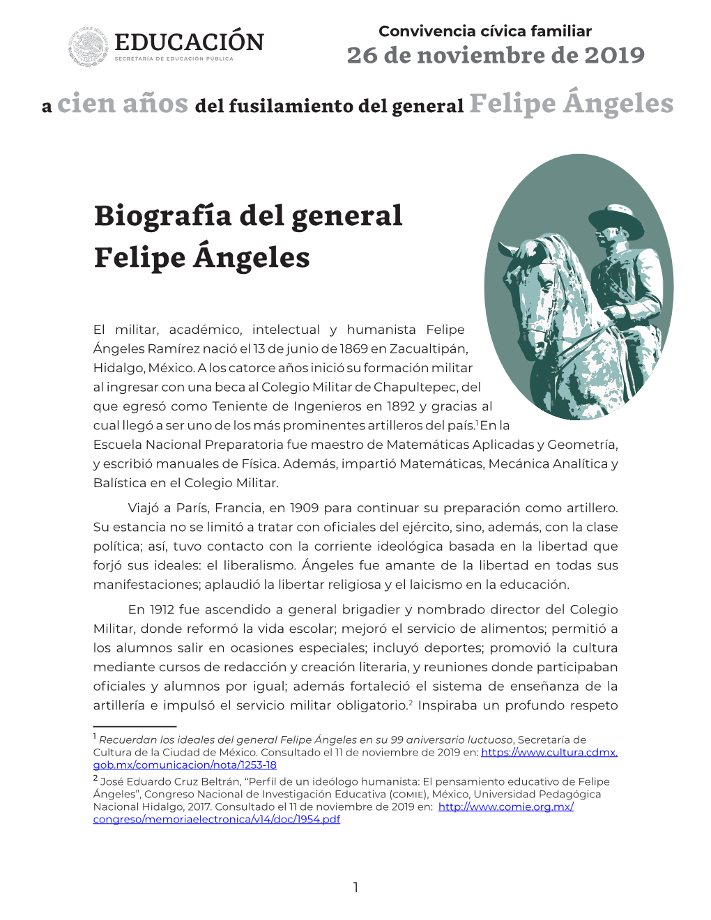 Biografía Del General Felipe Ángeles