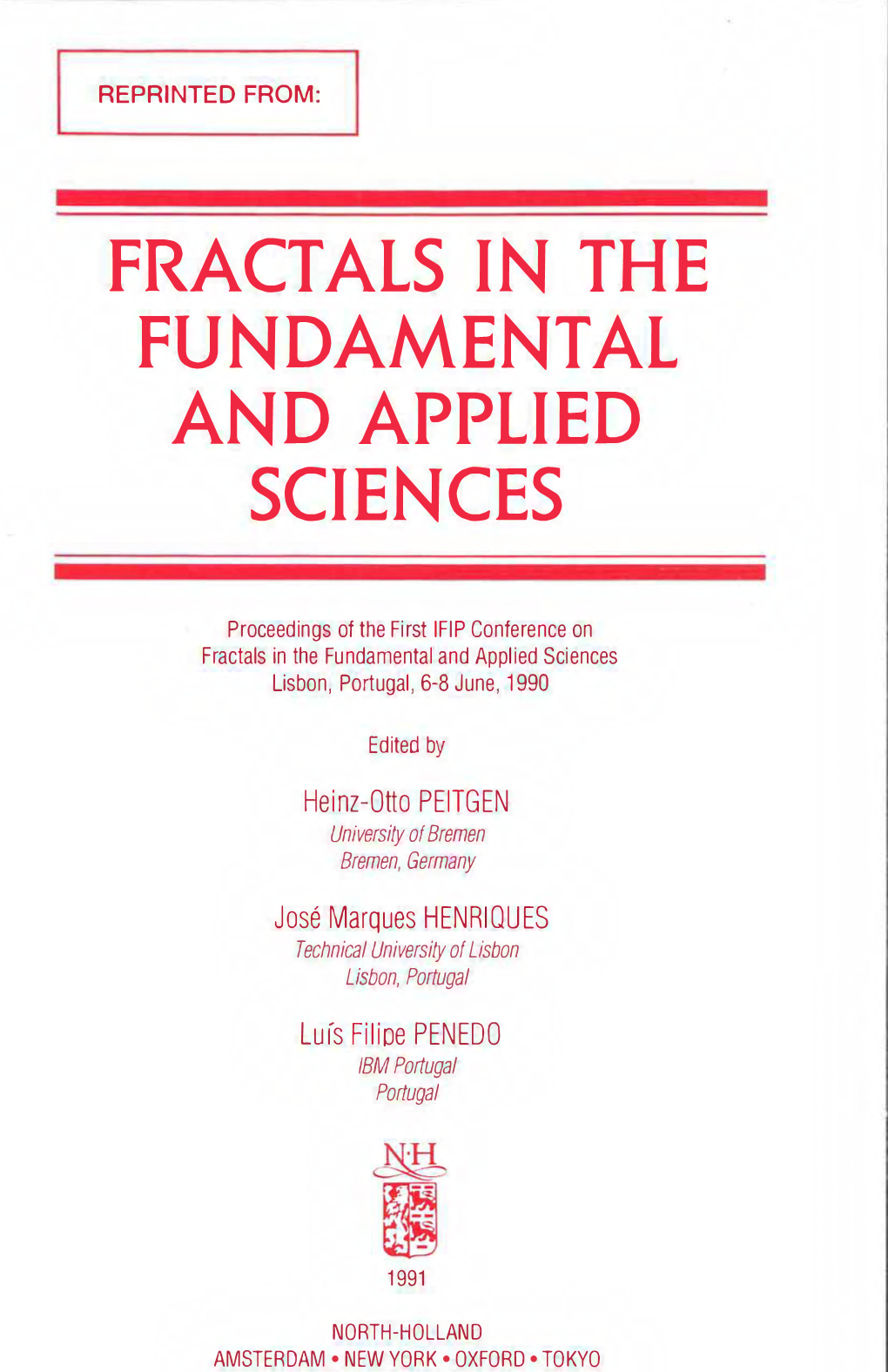 Fractals in the Fundamental and Applied Sciences