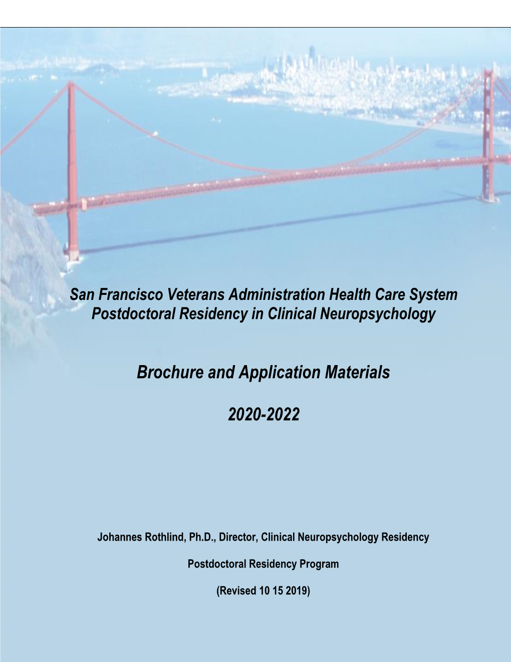 Clinical Neuropsychology Residency Brochure 2020-22