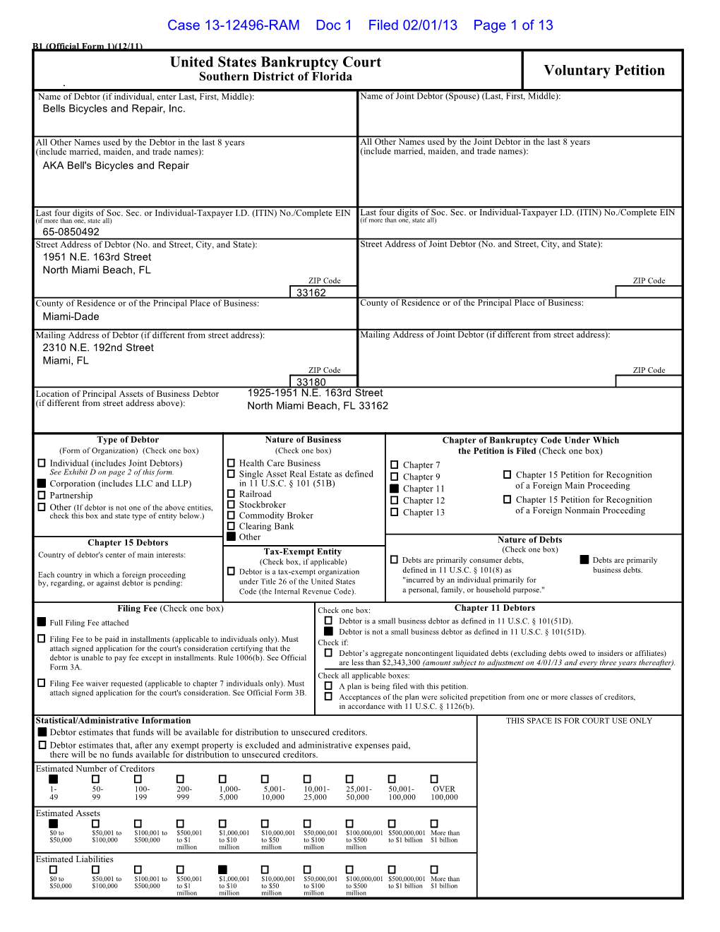 Bankruptcy Forms