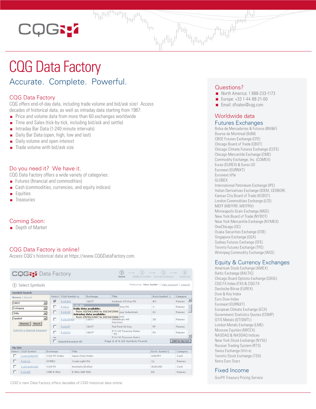 CQG Data Factory Accurate