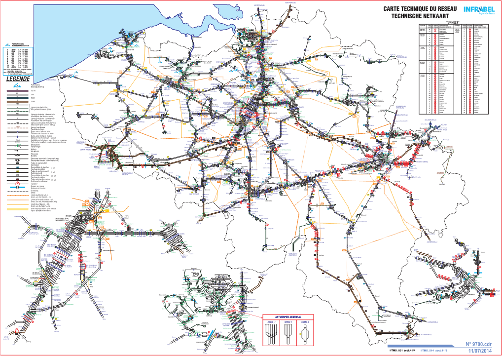 Legende Carte Technique Du Reseau Technische Netkaart