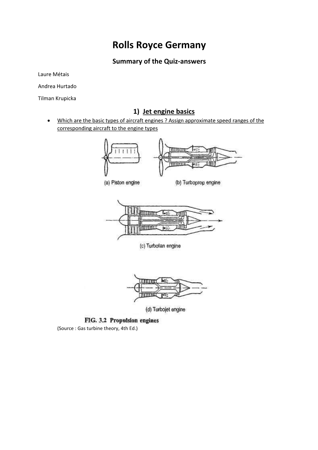 Rolls Royce Germany Summary of the Quiz-Answers