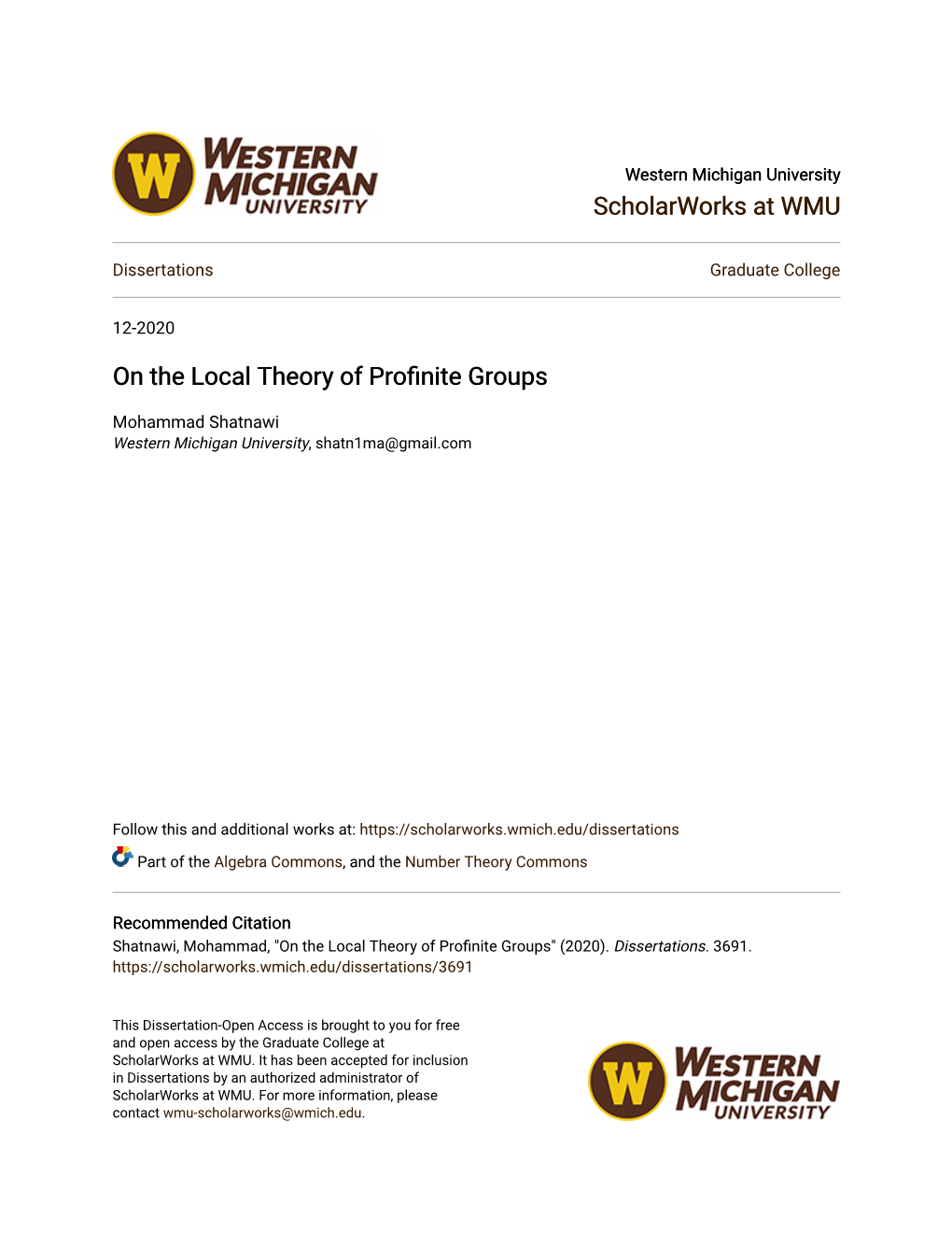 On the Local Theory of Profinite Groups