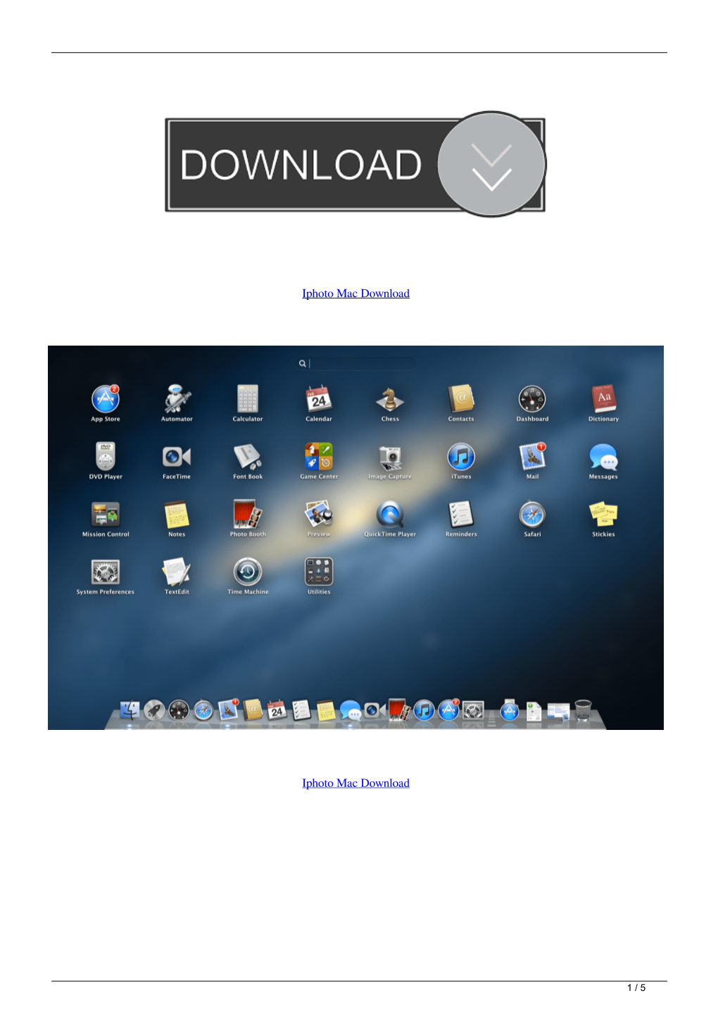 Iphoto Mac Download