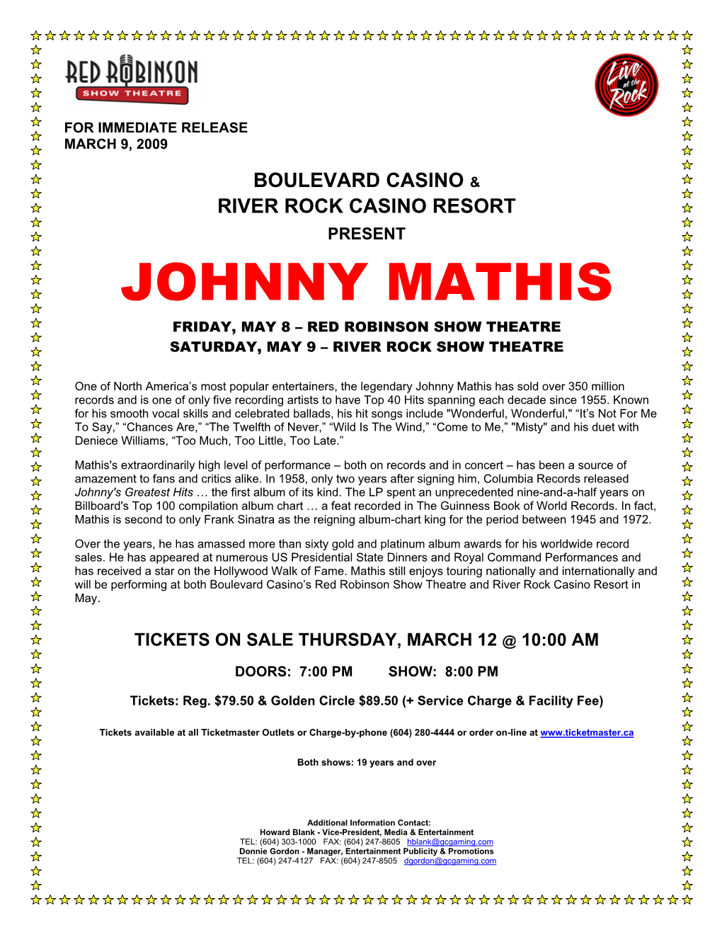 Johnny Mathis