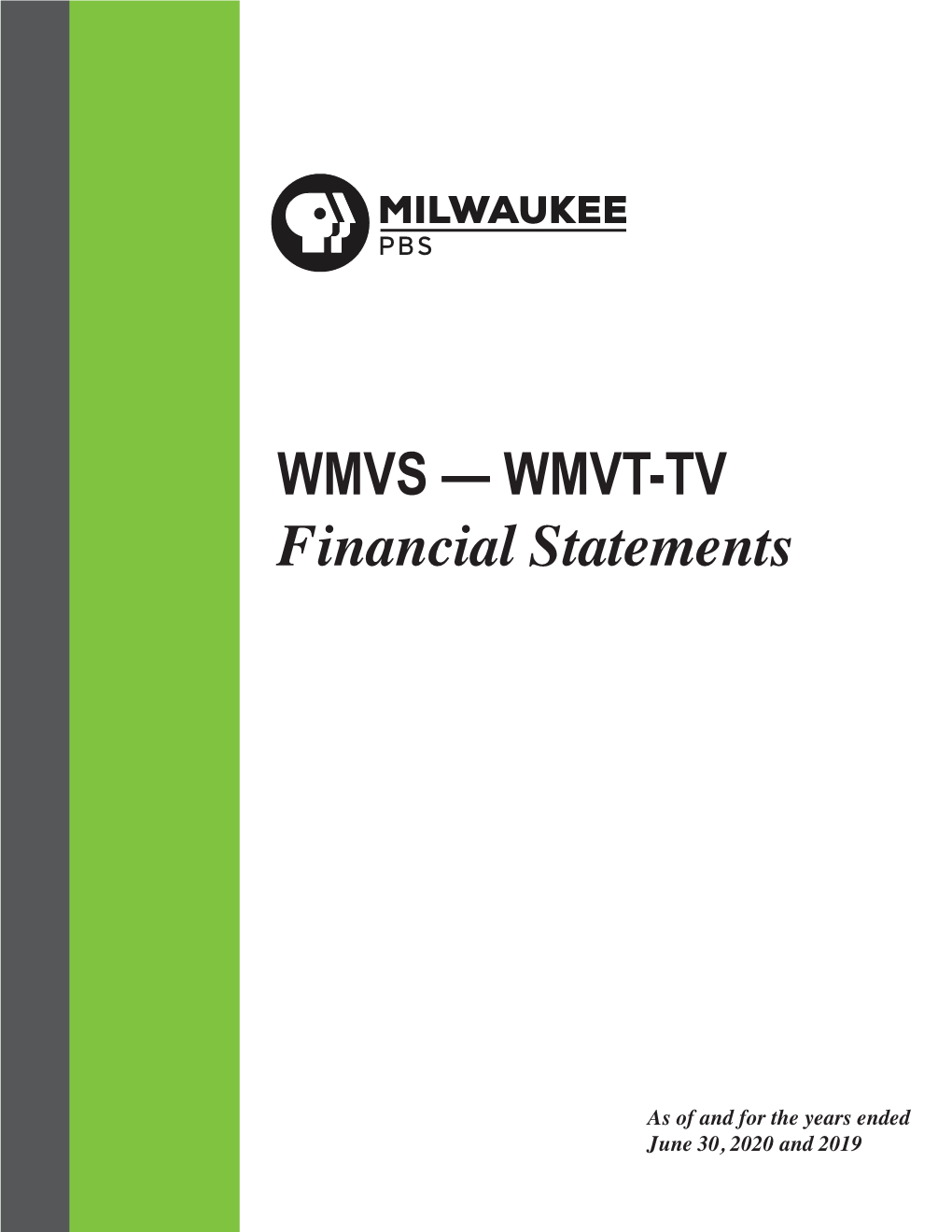 WMVS — WMVT-TV Financial Statements