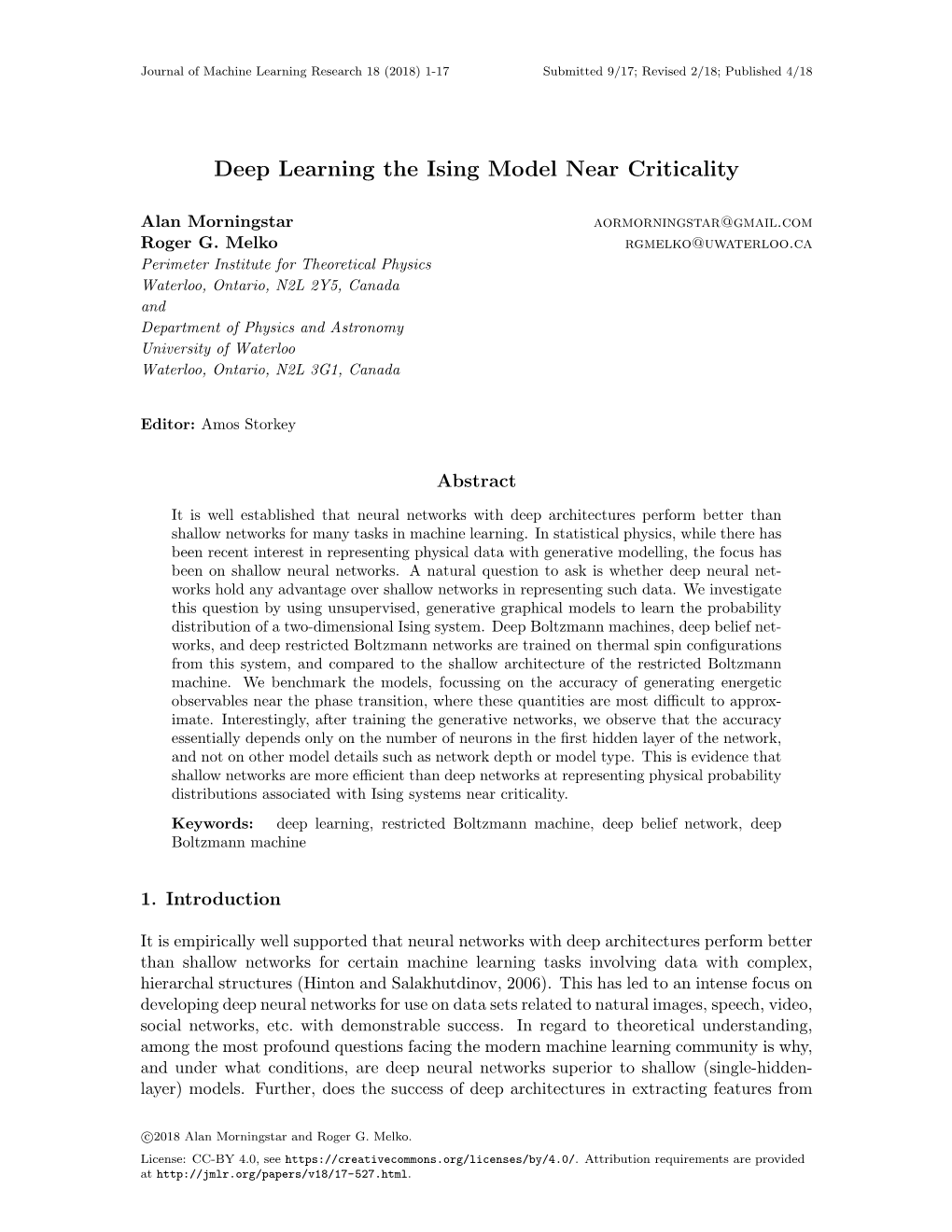 Deep Learning the Ising Model Near Criticality