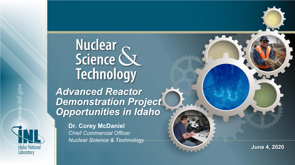 Advanced Reactor Demonstration Project Opportunities in Idaho Dr