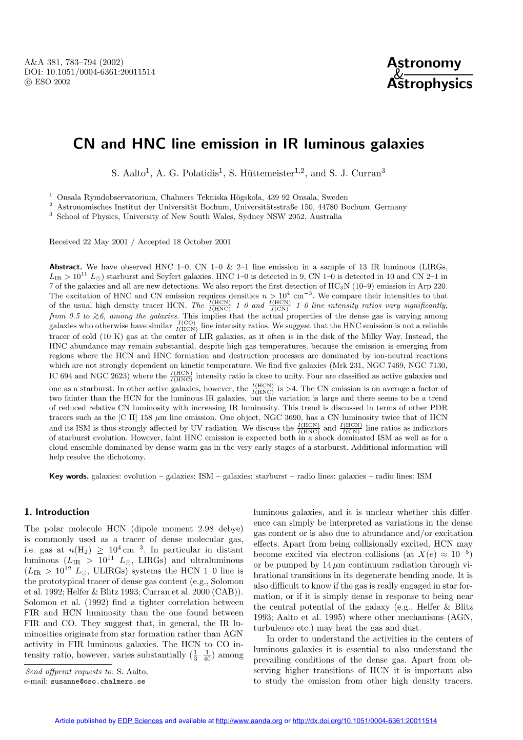 CN and HNC Line Emission in IR Luminous Galaxies