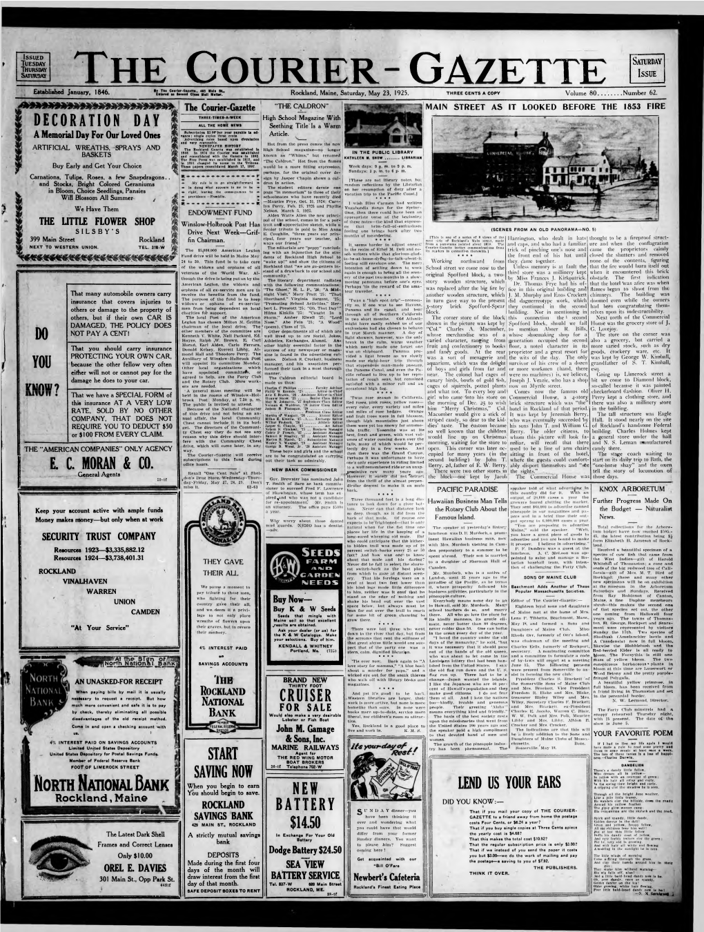 Courier Gazette : May 23, 1925