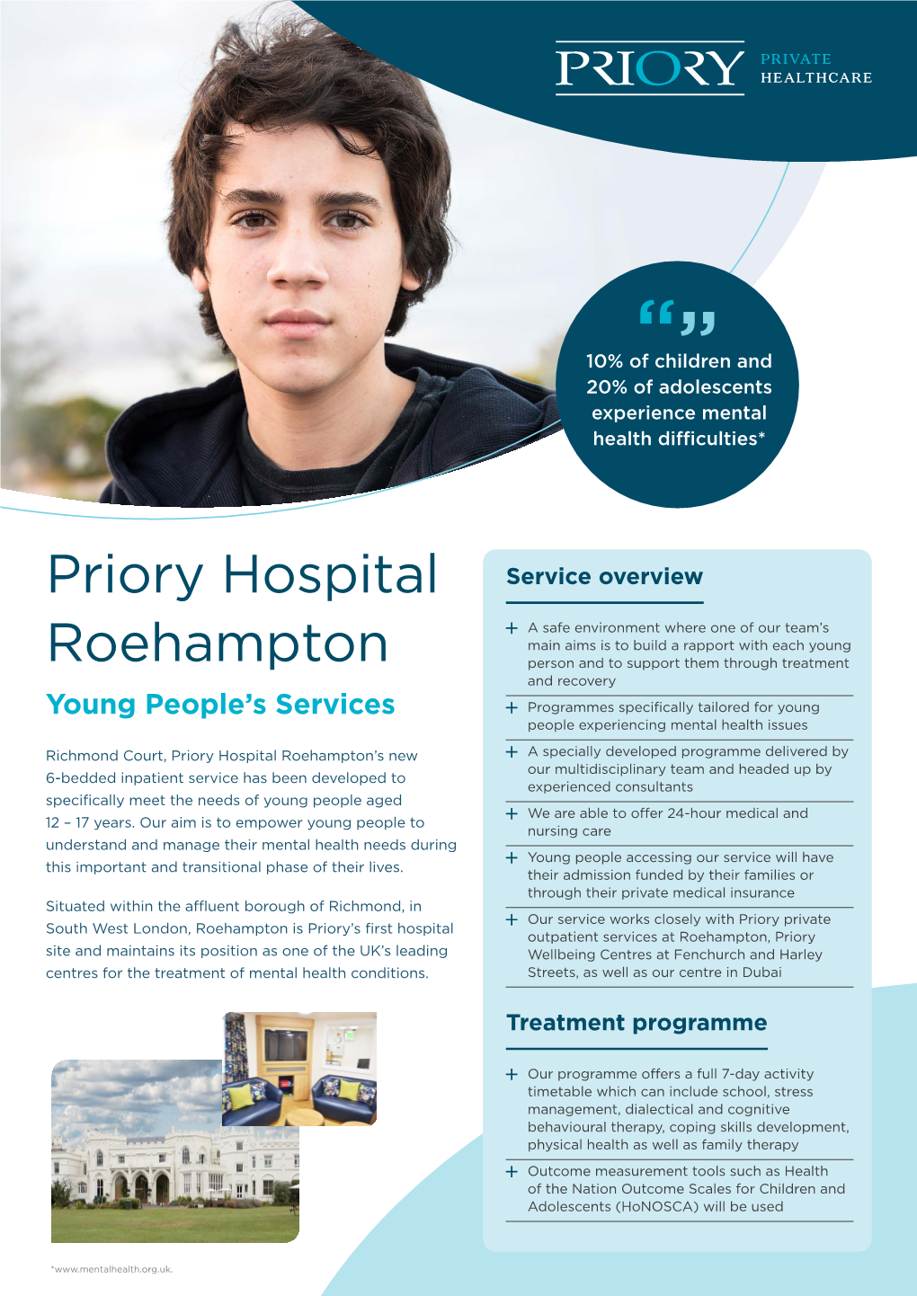Priory Hospital Roehampton Young Peoples Services