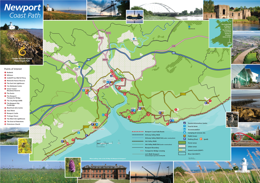 Newport Coast Path Map English