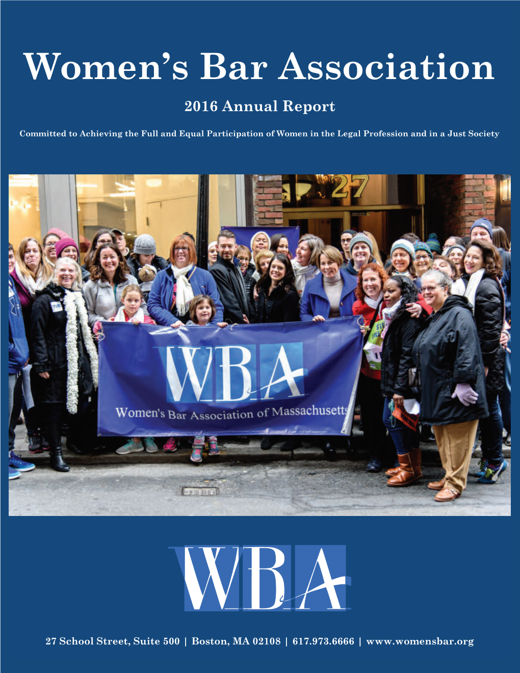 2016 Women's Bar Association Annual Report